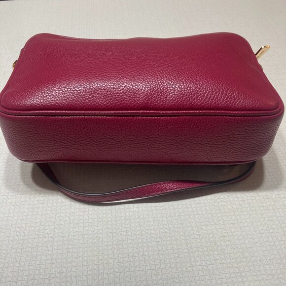 NWT Michael Kors Large Leather Crossbody in Berry color - Picture 8 of 11